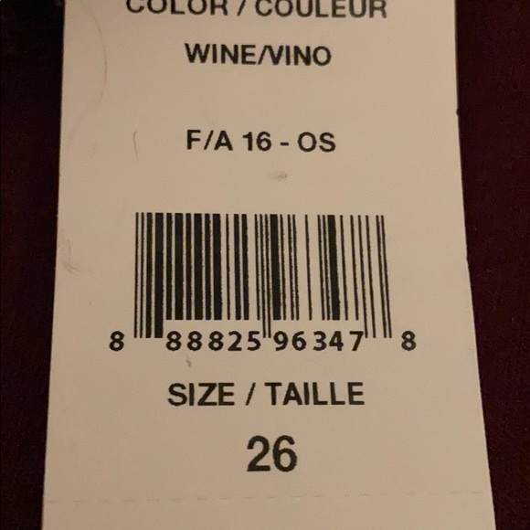 Design Lab Wine Color Jeggings - Picture 5 of 5